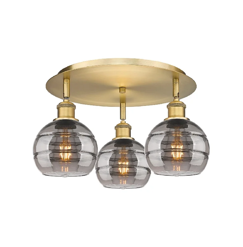 Industrial Lighting for Automotive Manufacturing PlantsDowntown Urban Three Light Flush Mount Industrial Lighting for Automotive Manufacturing PlantsDowntown Urban Three Light Flush Mount