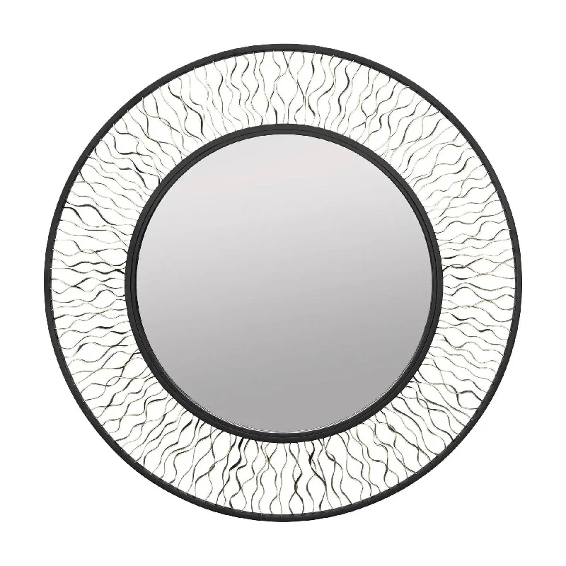 Low - voltage track lighting for safetyEstela Round Mirror