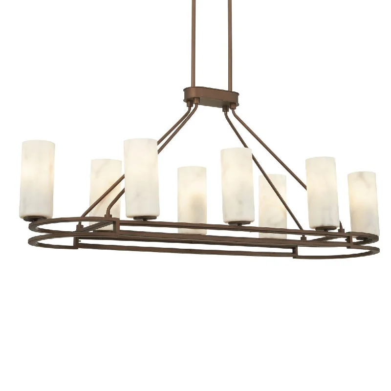 Industrial Lighting for Printing Press FacilitiesBuchanan 47 In. 8 Lights Pendant Light Bronze Finish Industrial Lighting for Printing Press FacilitiesBuchanan 47 In. 8 Lights Pendant Light Bronze Finish