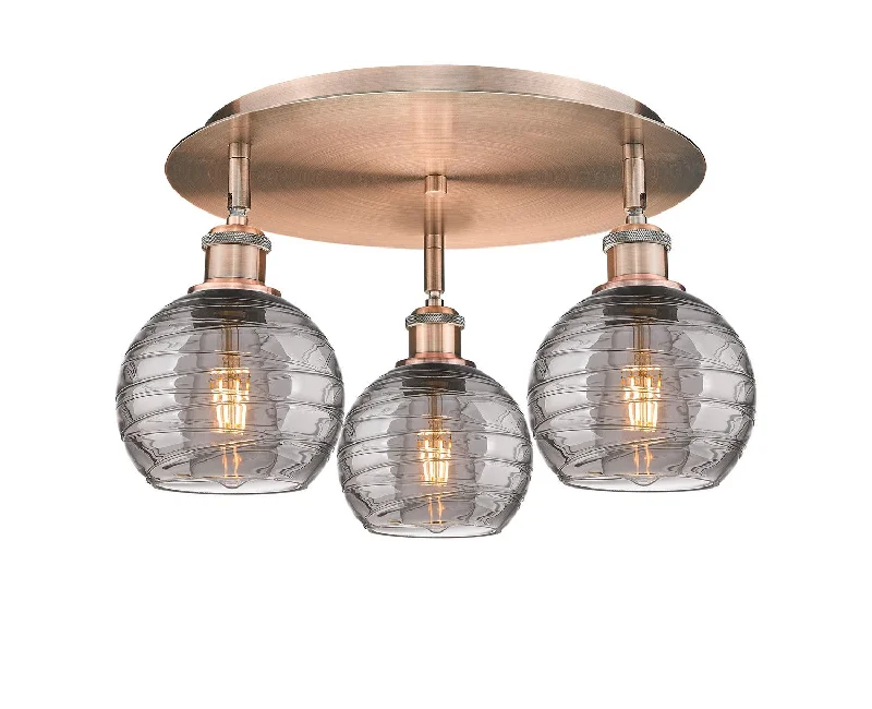 Color - Tunable Industrial Lighting for Special ApplicationsDowntown Urban Three Light Flush Mount Color - Tunable Industrial Lighting for Special ApplicationsDowntown Urban Three Light Flush Mount