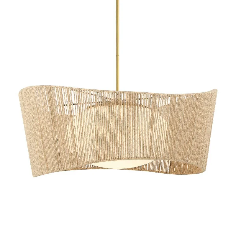 Industrial Task Lighting for Precision WorkstationsKey Largo 28 In. Pendant Light Brass Finish