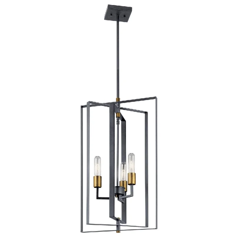 Industrial Exit Sign Lighting for Quick EvacuationTaubert 15 in. 3 Lights Pendant Light Black Finish Industrial Exit Sign Lighting for Quick EvacuationTaubert 15 in. 3 Lights Pendant Light Black Finish