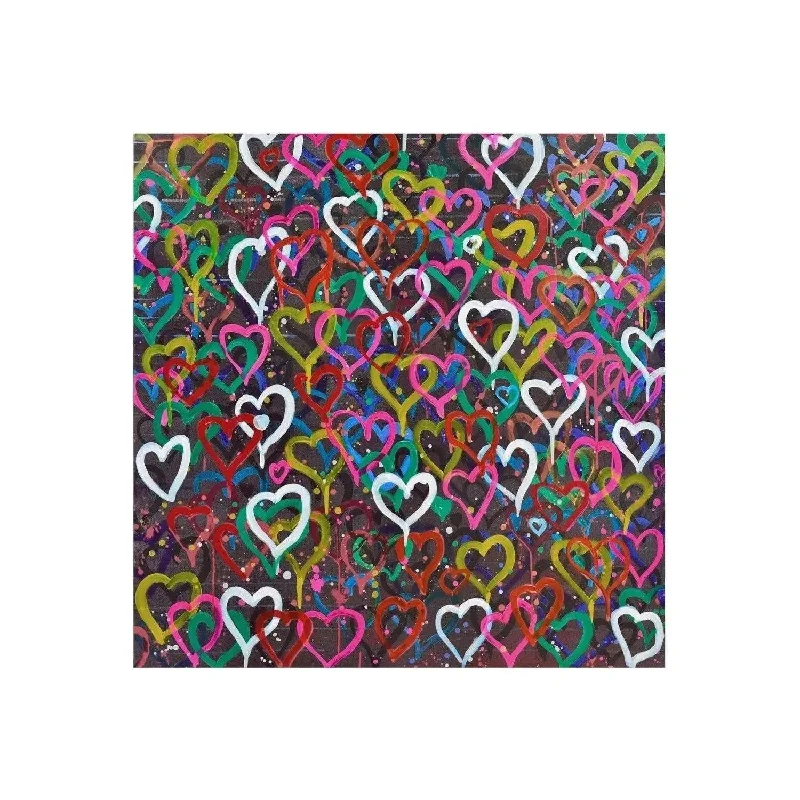 Track lighting with a brushed nickel finishWhole Lotta Love Wall Art