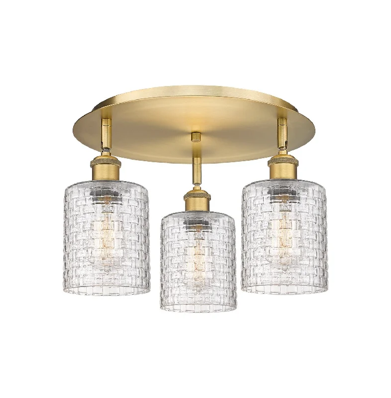 Dust - Resistant Industrial Lighting for Dirty WorkspacesDowntown Urban Three Light Flush Mount Dust - Resistant Industrial Lighting for Dirty WorkspacesDowntown Urban Three Light Flush Mount
