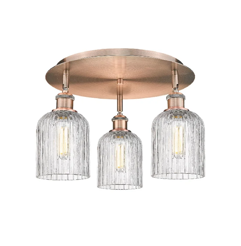Industrial Lighting with High CRI (Color Rendering Index) for True Color PerceptionDowntown Urban Three Light Flush Mount Industrial Lighting with High CRI (Color Rendering Index) for True Color PerceptionDowntown Urban Three Light Flush Mount
