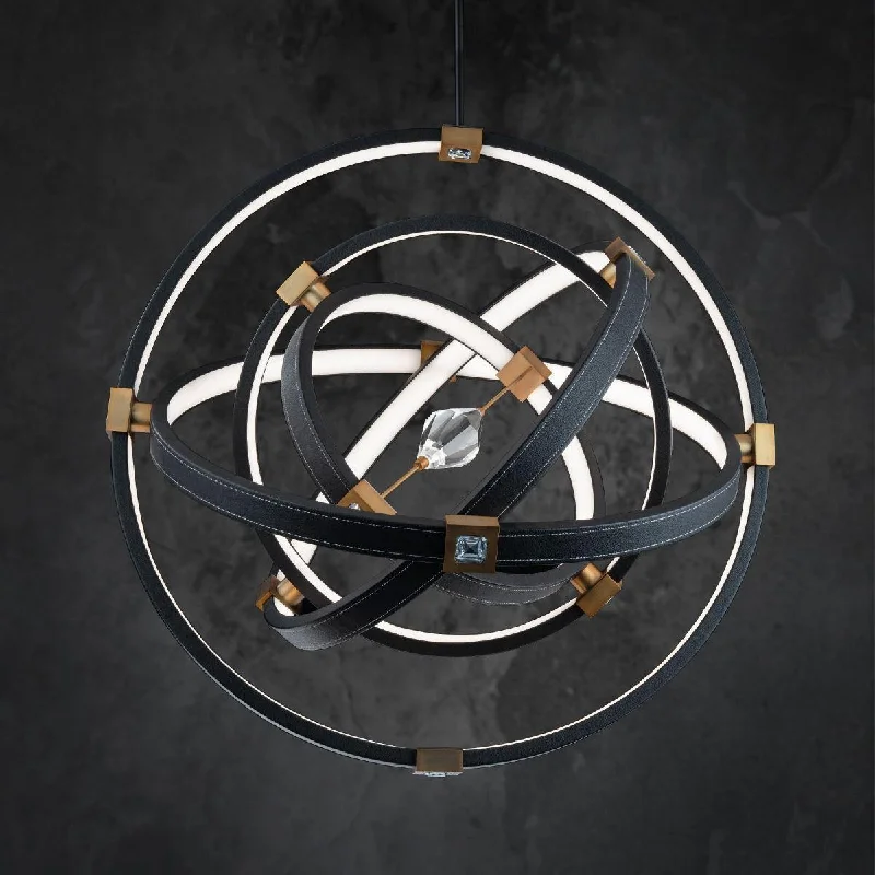 Low - Bay Industrial Lighting Fixtures for Small FactoriesAtomic 36 in. LED Pendant Light Selectable CCTBlack & Brushed Nickel Finish Low - Bay Industrial Lighting Fixtures for Small FactoriesAtomic 36 in. LED Pendant Light Selectable CCTBlack & Brushed Nickel Finish