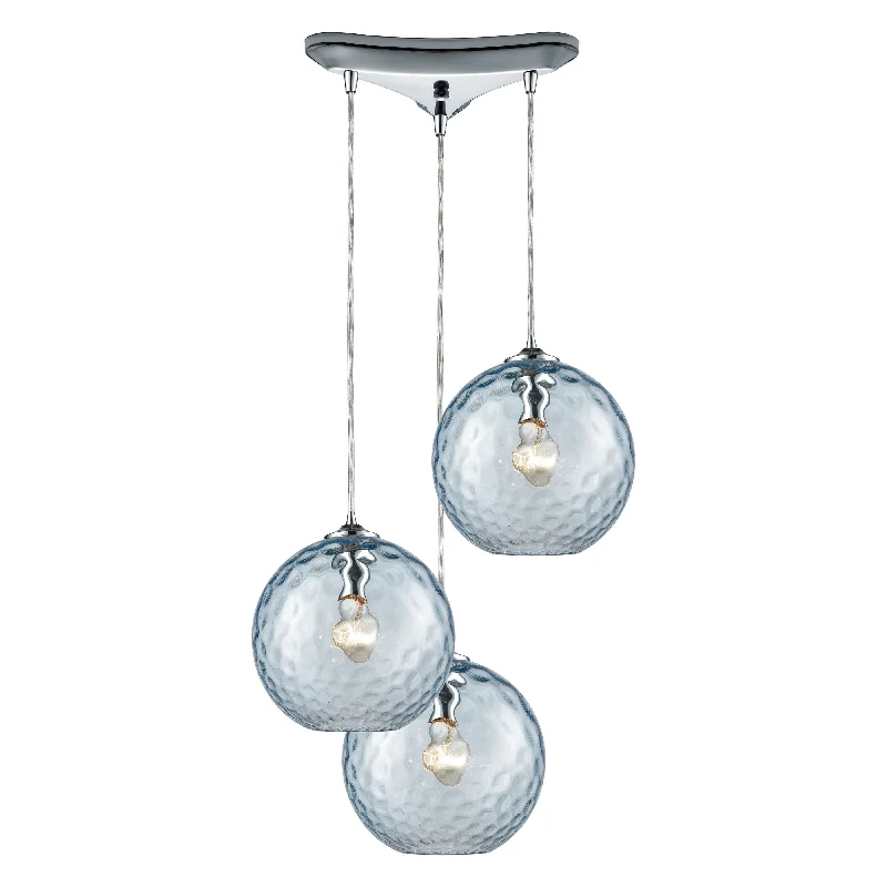 High - lumen track lighting for bright spacesWatersphere 10" Wide 3-Light Pendant