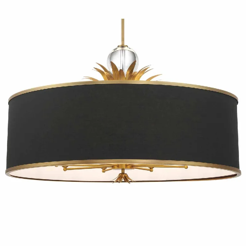 Corrosion - Resistant Industrial Lighting for Coastal FactoriesCaprio 41 In. 8 Lights Pendant Light Brushed brass Finish Corrosion - Resistant Industrial Lighting for Coastal FactoriesCaprio 41 In. 8 Lights Pendant Light Brushed brass Finish