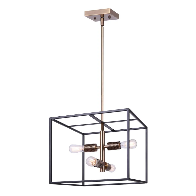 Track lighting with a long - lasting lifespanCanarm ICH1069A04BKG15 Bodie Matte Black Open Cage Chandelier Track lighting with a long - lasting lifespanCanarm ICH1069A04BKG15 Bodie Matte Black Open Cage Chandelier