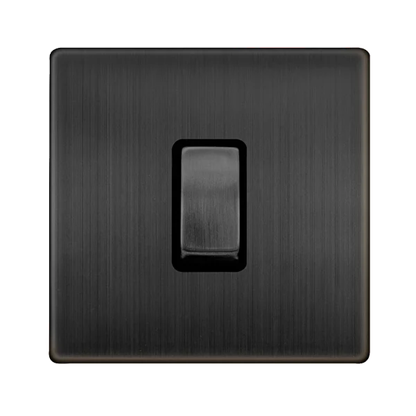 Outdoor - rated track lighting for patiosDefinity 10Ax Ingot 1 Gang 2 Way Switch - Matt Bronze Cover Plate - Black Insert Outdoor - rated track lighting for patiosDefinity 10Ax Ingot 1 Gang 2 Way Switch - Matt Bronze Cover Plate - Black Insert