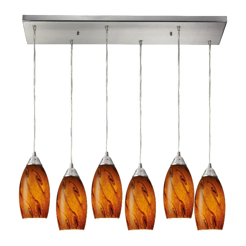 Track lighting for updating office lobbiesGalaxy 30" Wide 6-Light Pendant