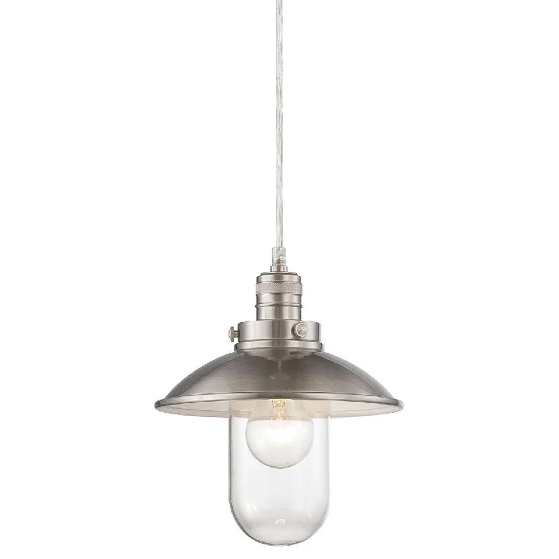 Industrial Lighting for Pharmaceutical ManufacturingDowntown Edison 9 in. Pendant Light Brushed Nickel Finish Industrial Lighting for Pharmaceutical ManufacturingDowntown Edison 9 in. Pendant Light Brushed Nickel Finish