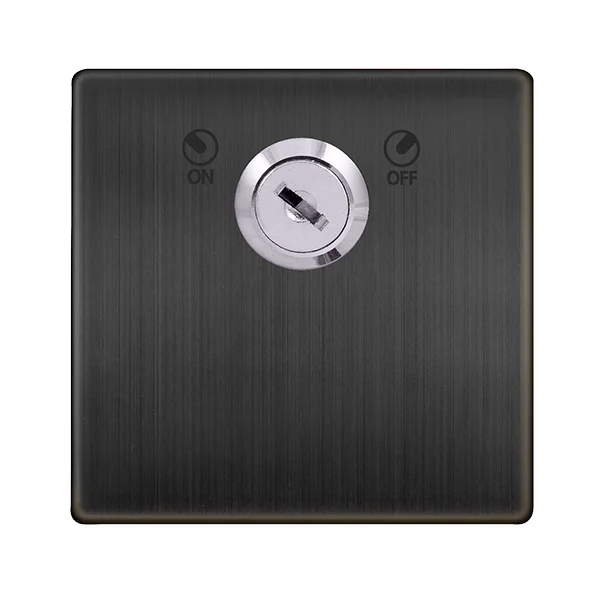 White track lighting for a clean lookDefinity 20A Double Pole Key Lockable Switch - Matt Bronze Cover Plate White track lighting for a clean lookDefinity 20A Double Pole Key Lockable Switch - Matt Bronze Cover Plate