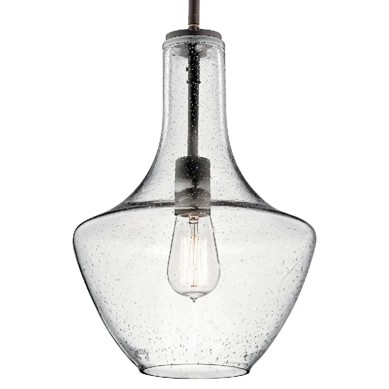 Explosion - Proof Industrial Lighting for Hazardous LocationsEverly 15" 1-Light Pendant Light with Clear Seeded Glass, Olde Bronze Finish Explosion - Proof Industrial Lighting for Hazardous LocationsEverly 15" 1-Light Pendant Light with Clear Seeded Glass, Olde Bronze Finish
