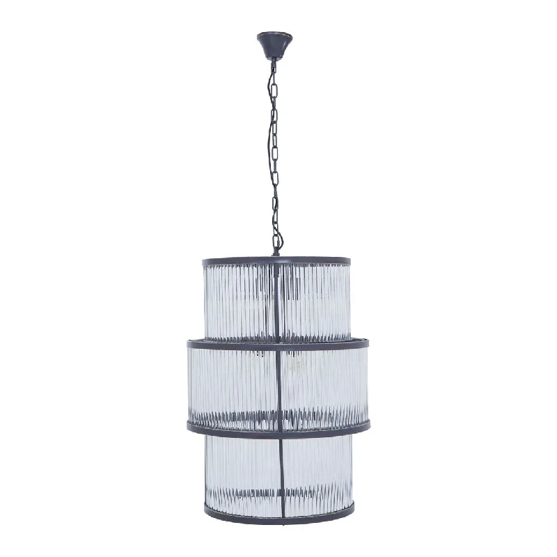 Track lighting for small apartmentsRioja 3 Tier Chandelier Black/Nickel With Glass Finish Track lighting for small apartmentsRioja 3 Tier Chandelier Black/Nickel With Glass Finish