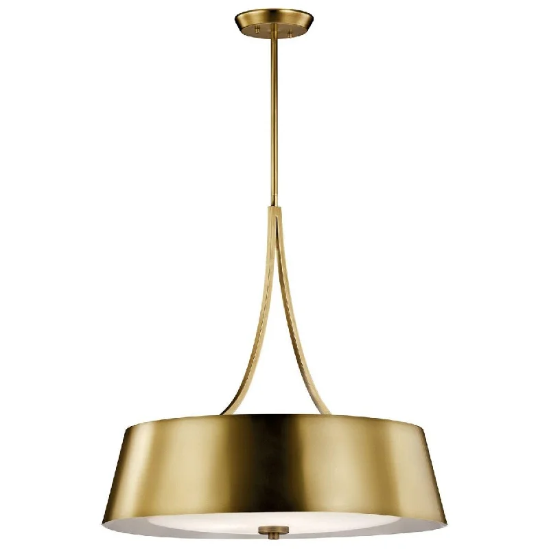 Shock - Resistant Industrial Lighting for Vibrating Machinery AreasMaclain 24 In. 4 Lights Pendant Light Brass Finish Shock - Resistant Industrial Lighting for Vibrating Machinery AreasMaclain 24 In. 4 Lights Pendant Light Brass Finish
