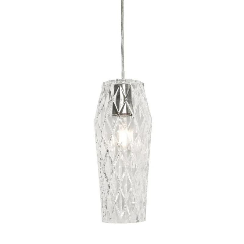 Energy - Efficient Industrial Lighting for Cost - SavingsCandace 5 in. Pendant Light Satin Nickel Finish Clear Shade Energy - Efficient Industrial Lighting for Cost - SavingsCandace 5 in. Pendant Light Satin Nickel Finish Clear Shade