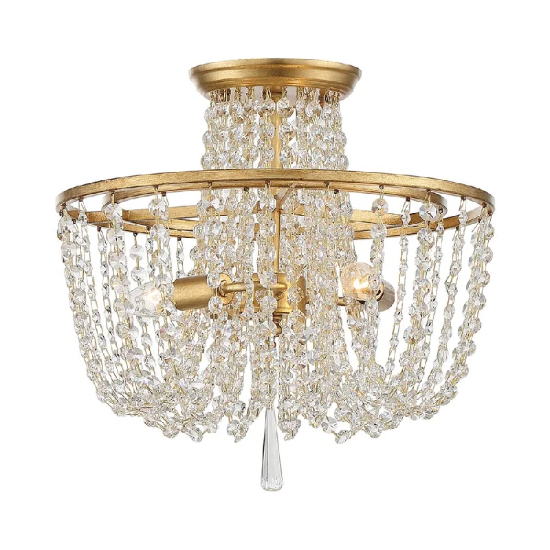 White track lighting for a clean lookArcadia Semi Flush Mount Ceiling Light