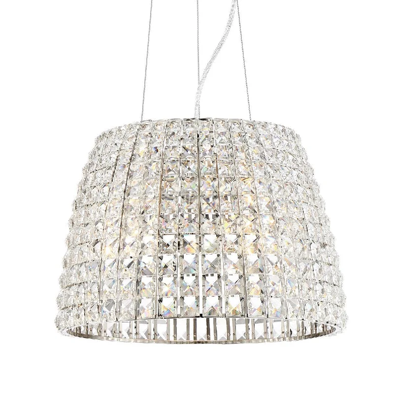 Shock - Resistant Industrial Lighting for Vibrating Machinery AreasVia Roma 16 In. 3 Lights Pendant Light Polished nickel Finish Shock - Resistant Industrial Lighting for Vibrating Machinery AreasVia Roma 16 In. 3 Lights Pendant Light Polished nickel Finish