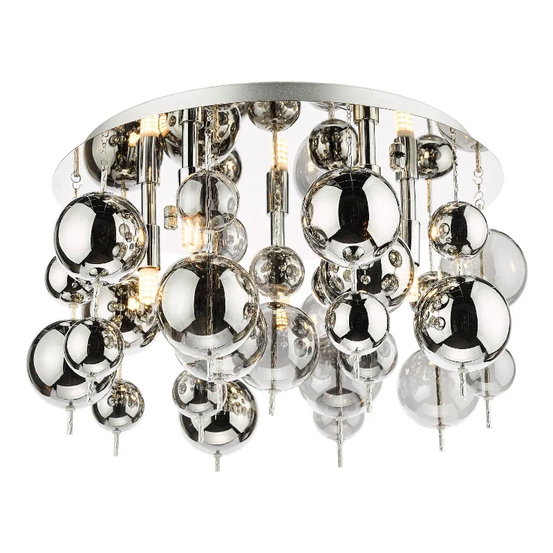 Track lighting for rental propertiesThora 5 Light Polished Chrome Smoked Glass