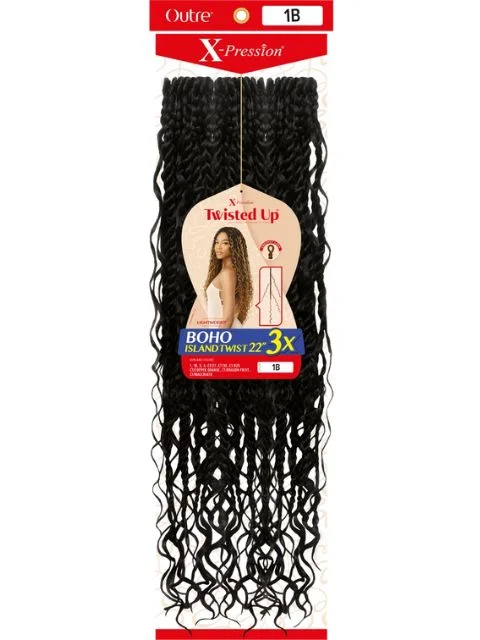 [MULTI PACK DEAL] Outre X-Pression Twisted Up Crochet Braid 3X BOHO ISLAND TWIST 22