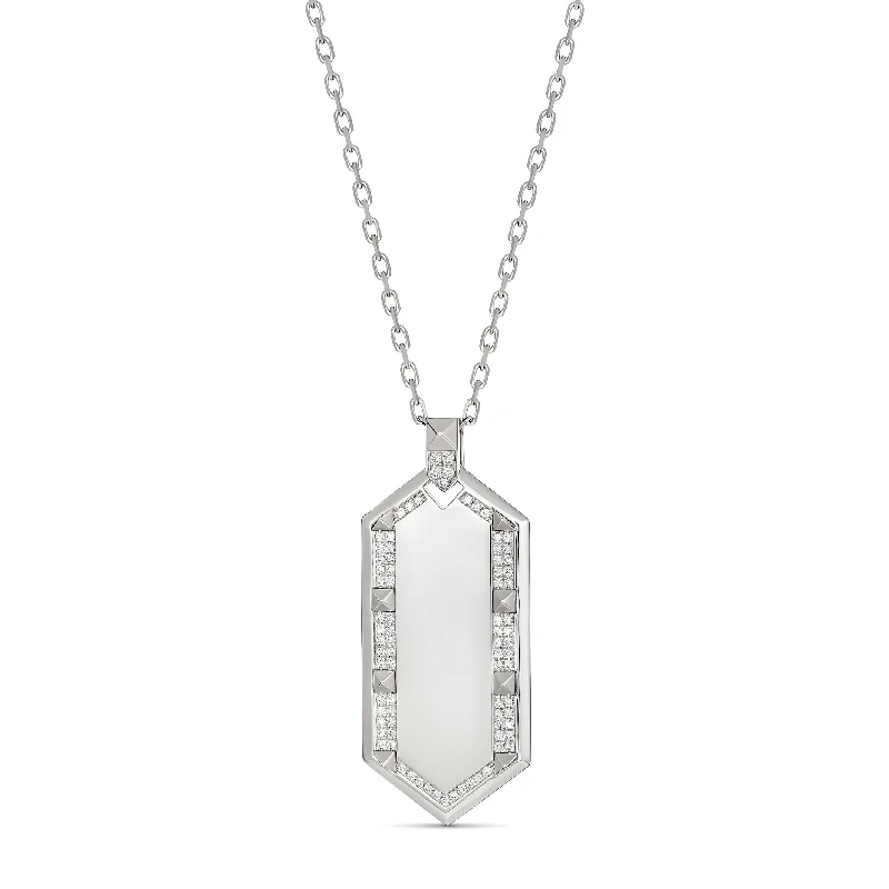 R.08® Deux Diamond Tag | White Gold