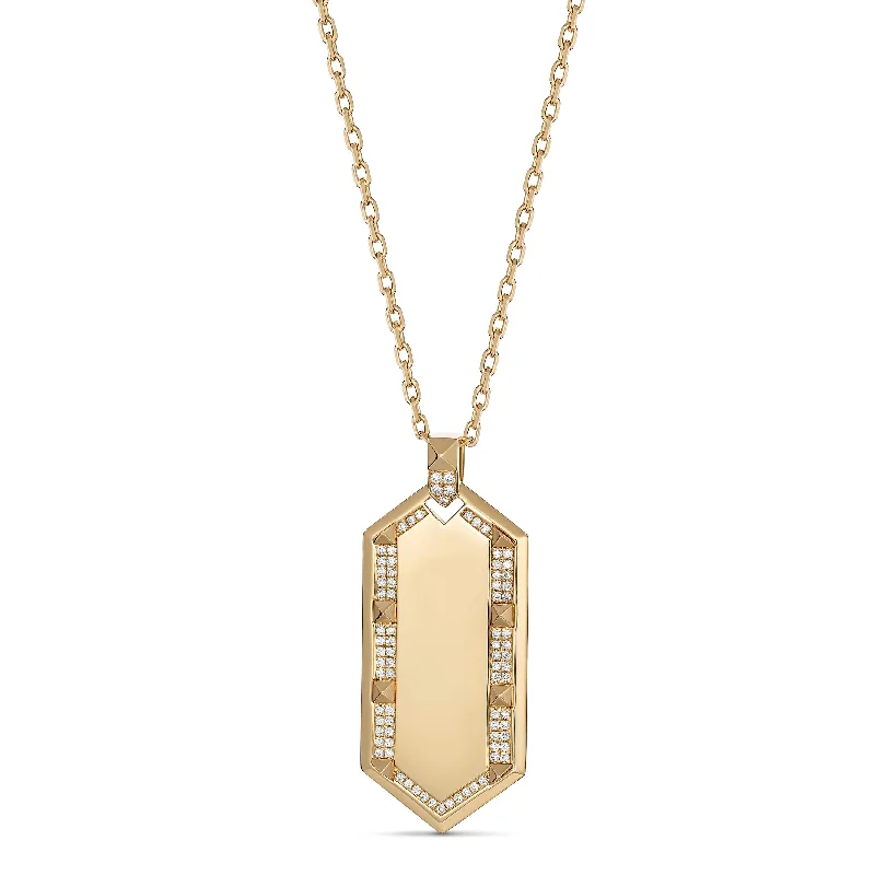 R.08® Deux Diamond Tag | Yellow Gold