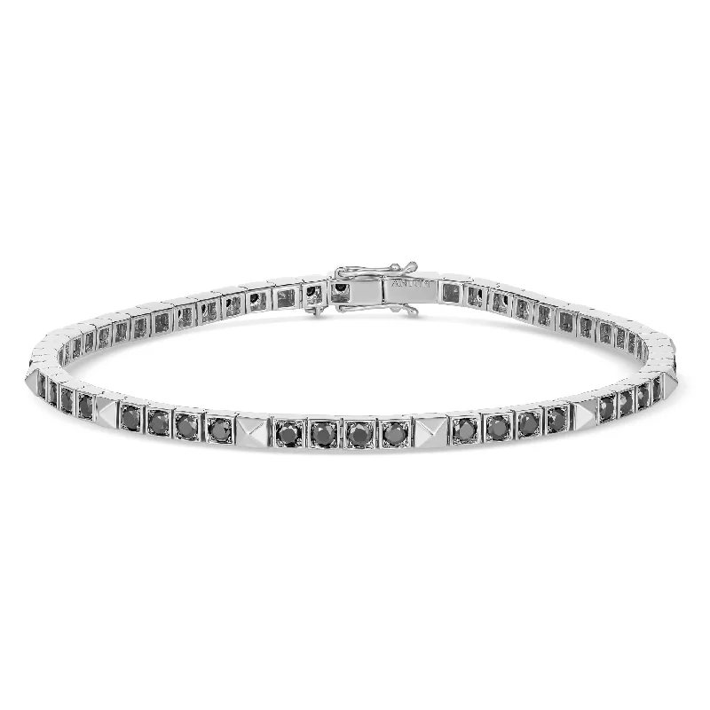 R.08® Une Bracelet with Black Diamonds | White Gold