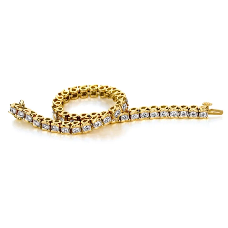 1/2 CTW Diamond 7-inch Tennis Bracelet in 10KT Yellow Gold