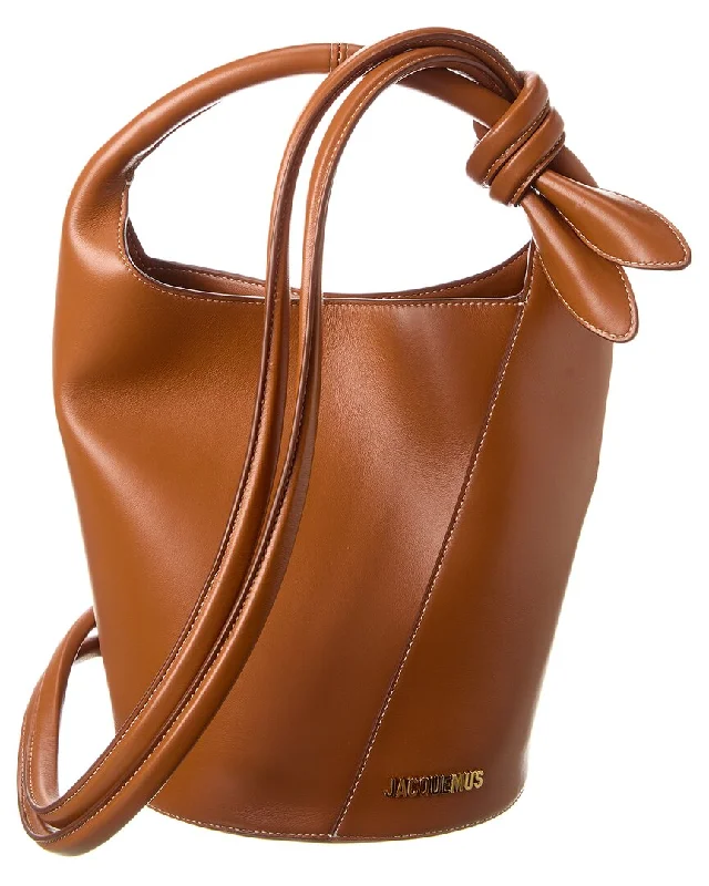 Jacquemus Le Petit Tourni Leather Bucket Bag