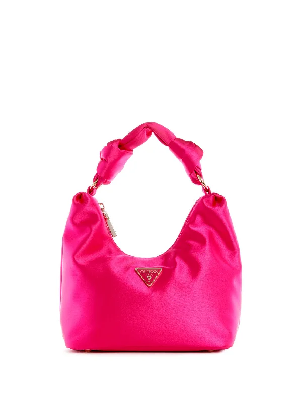 Magenta Velina Hobo Bag