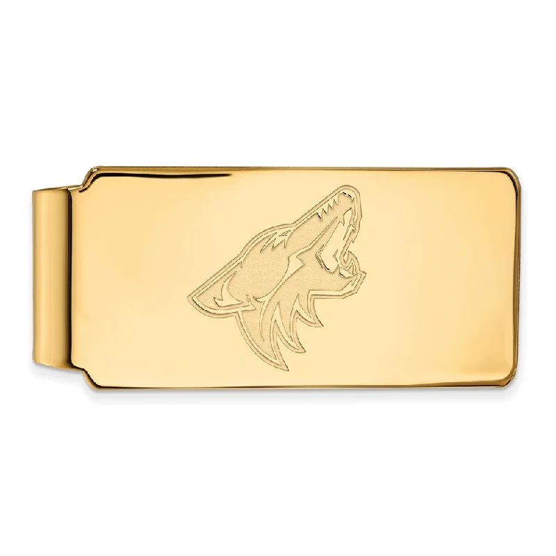 10k Yellow Gold NHL Arizona Coyotes Money Clip