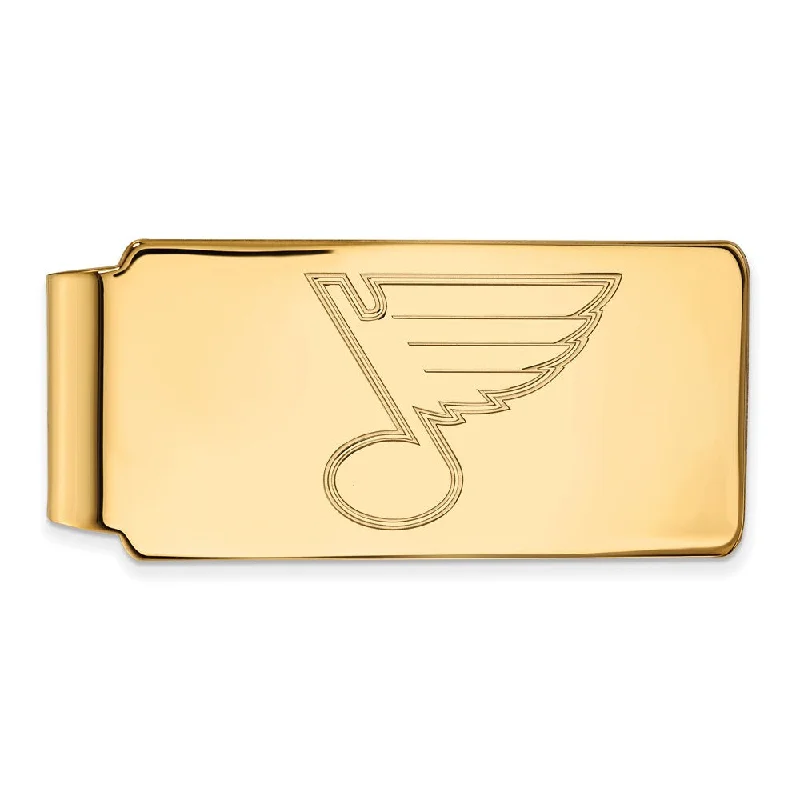 10k Yellow Gold NHL St. Louis Blues Money Clip