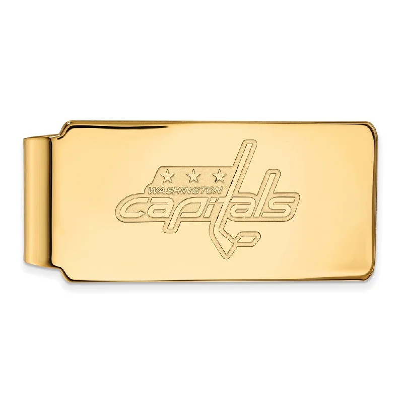 10k Yellow Gold NHL Washington Capitals Money Clip