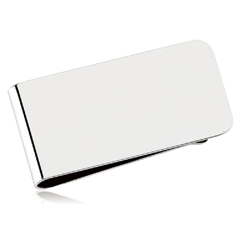 Men's Wide Sterling Silver Money Clip