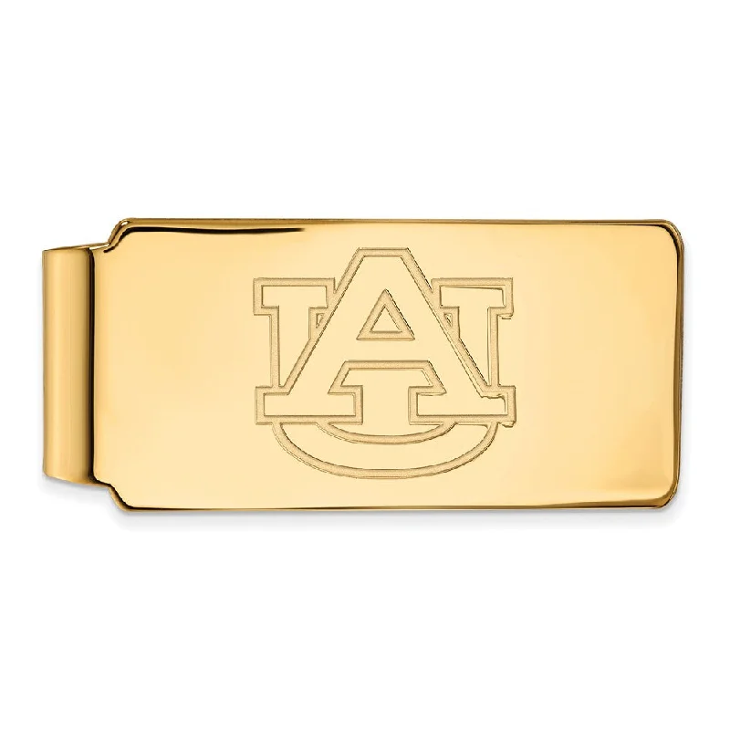 14k Gold Plated Silver Auburn U Money Clip