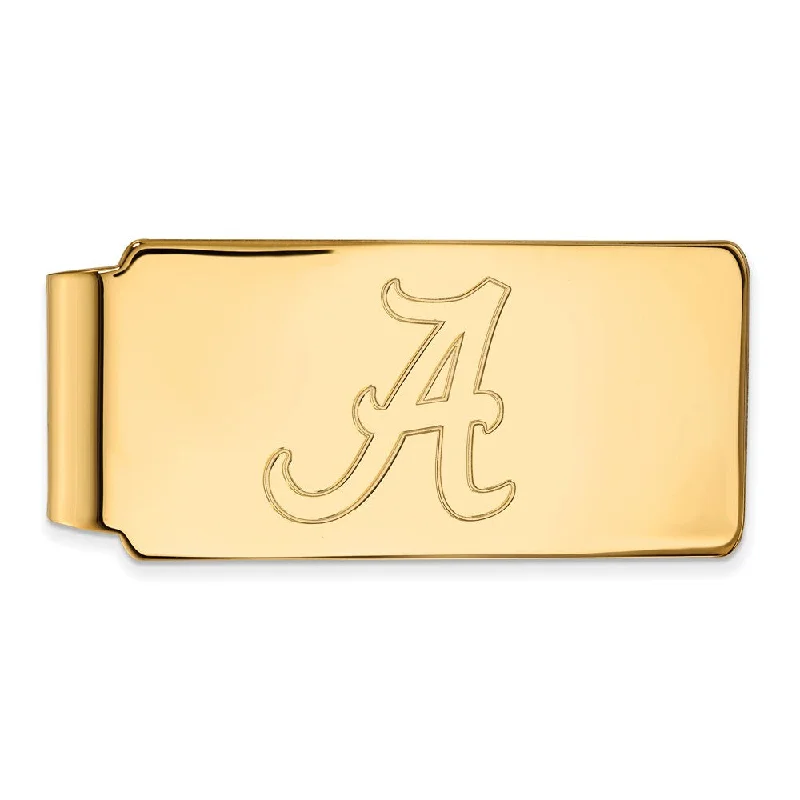 14k Gold Plated Silver U of Alabama Money Clip