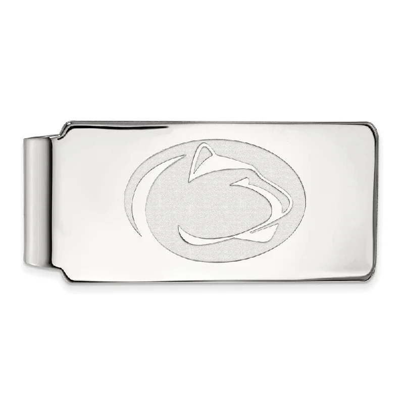 Sterling Silver Penn State Logo Money Clip