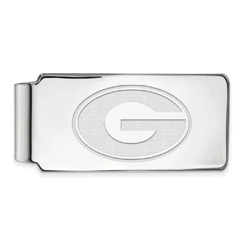 Sterling Silver U of Georgia Money Clip