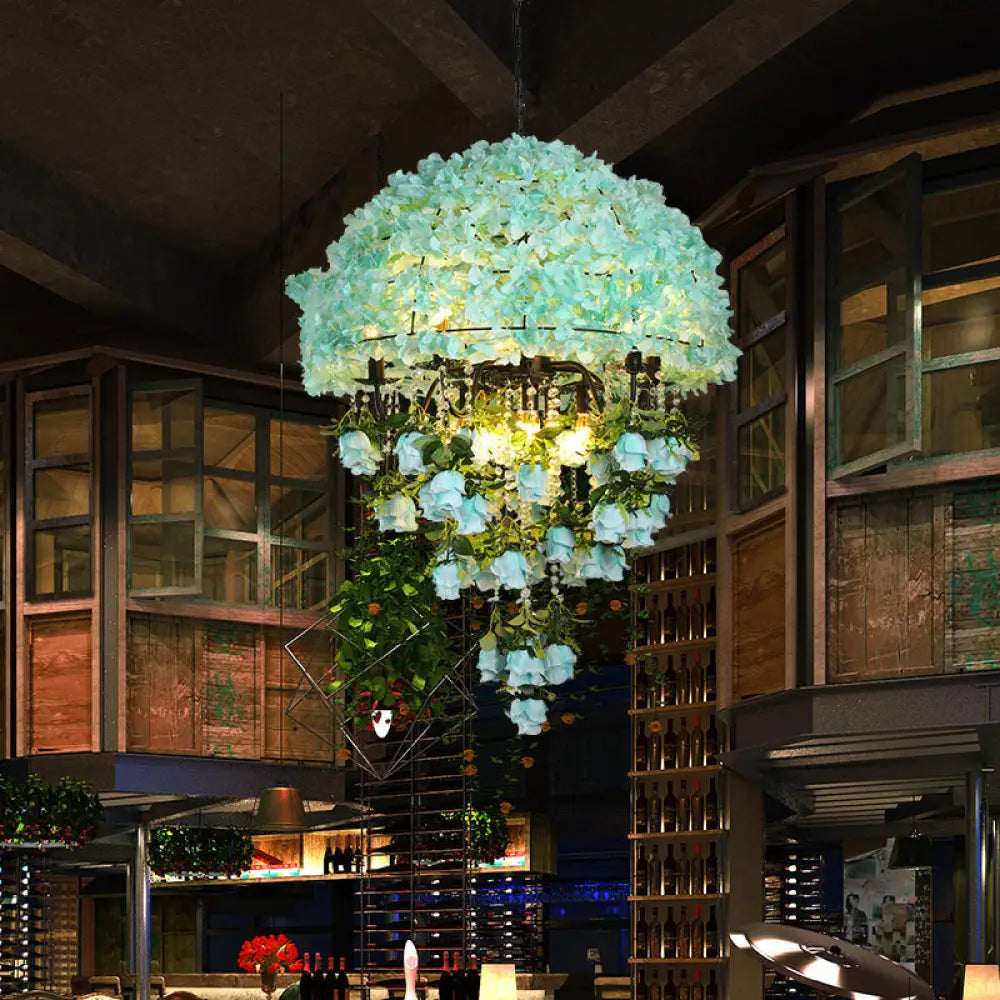 Industrial Iron Chandeliers for Loft - Inspired SpacesIndustrial Iron Chandeliers for Loft - Inspired SpacesIron Ceiling Chandelier - Industrial Blue Bowl Wire Cage, Crystal Decor, Floral Suspension Light - 10 Bulbs Industrial Iron Chandeliers for Loft - Inspired SpacesIndustrial Iron Chandeliers for Loft - Inspired SpacesIron Ceiling Chandelier - Industrial Blue Bowl Wire Cage, Crystal Decor, Floral Suspension Light - 10 Bulbs