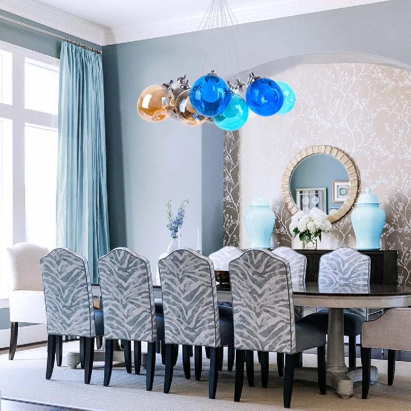 Chandeliers for Low Ceilings to Avoid OvercrowdingChandeliers for Low Ceilings to Avoid Overcrowding16 - Light Shaded Globe Chandelier - Blue Chandeliers for Low Ceilings to Avoid OvercrowdingChandeliers for Low Ceilings to Avoid Overcrowding16 - Light Shaded Globe Chandelier - Blue