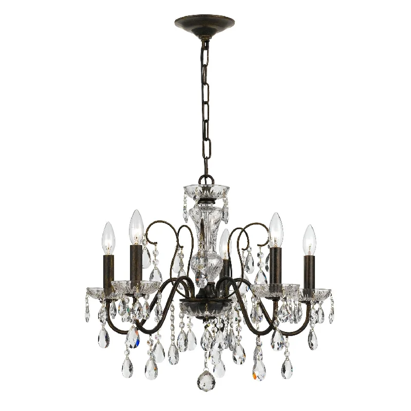Chandeliers for Dining Rooms to Set the Mood for MealsChandeliers for Dining Rooms to Set the Mood for MealsButler 5 Light Spectra Crystal English Bronze Chandelier