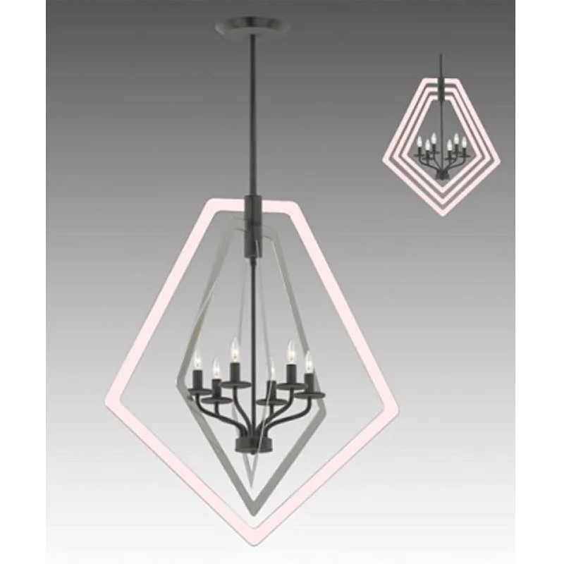 French Country Chandeliers with a Romantic AuraFrench Country Chandeliers with a Romantic Aura6 Light Chandelier in Black and Brushed Nickel finish