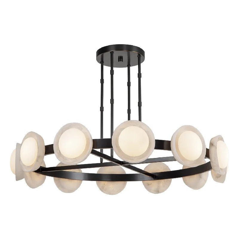 Chandeliers with Metal Frames in Gold FinishChandeliers with Metal Frames in Gold FinishAlonso LED Chandelier