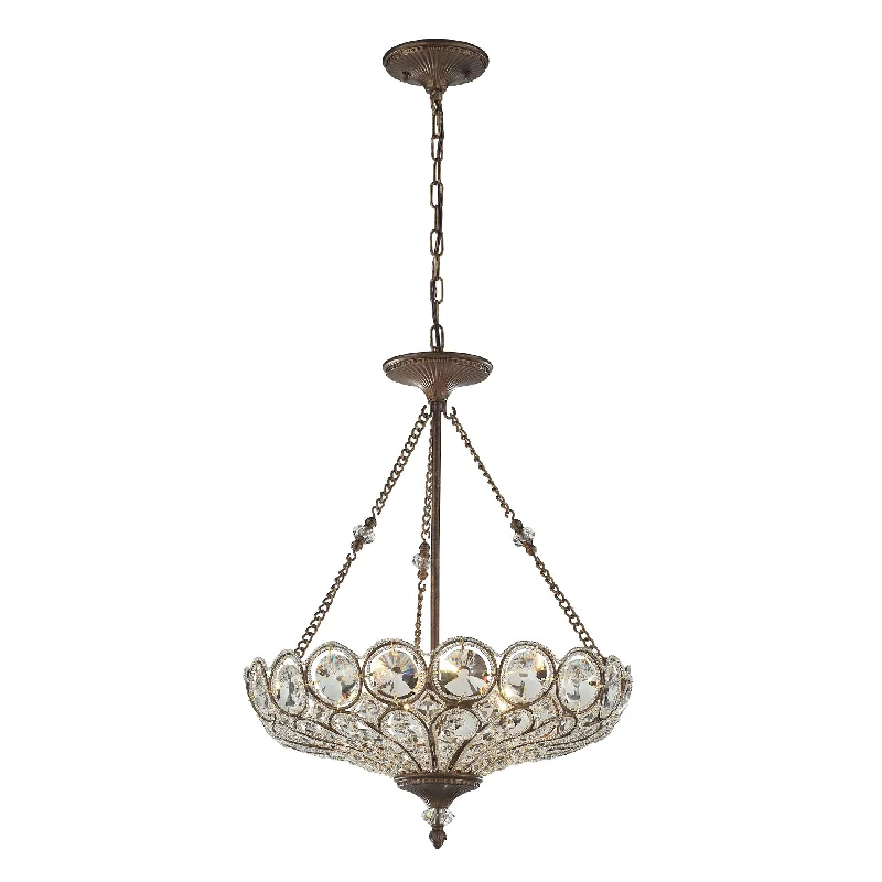 Chandeliers with Metal Frames in Silver FinishChandeliers with Metal Frames in Silver FinishChristina 5-Light Chandelier in Mocha with Crystal ELK Lighting Chandeliers with Metal Frames in Silver FinishChandeliers with Metal Frames in Silver FinishChristina 5-Light Chandelier in Mocha with Crystal ELK Lighting