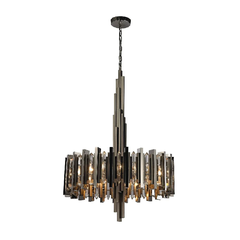 Modern Crystal Chandeliers for Contemporary HomesModern Crystal Chandeliers for Contemporary HomesDimond Lighting Industrialist 8 Light Chandelier In Polished Nickel Modern Crystal Chandeliers for Contemporary HomesModern Crystal Chandeliers for Contemporary HomesDimond Lighting Industrialist 8 Light Chandelier In Polished Nickel