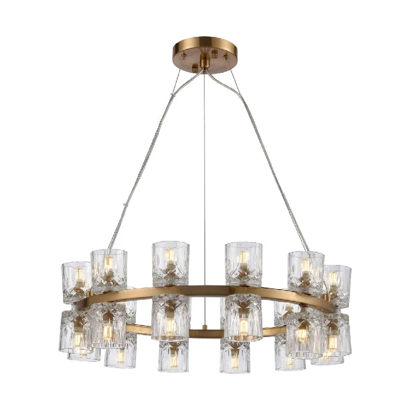 Victorian - Inspired Chandeliers with Ornate DetailsVictorian - Inspired Chandeliers with Ornate DetailsDouble Vision 24-Light Chandelier in Clear and Satin Brass ELK Home Victorian - Inspired Chandeliers with Ornate DetailsVictorian - Inspired Chandeliers with Ornate DetailsDouble Vision 24-Light Chandelier in Clear and Satin Brass ELK Home
