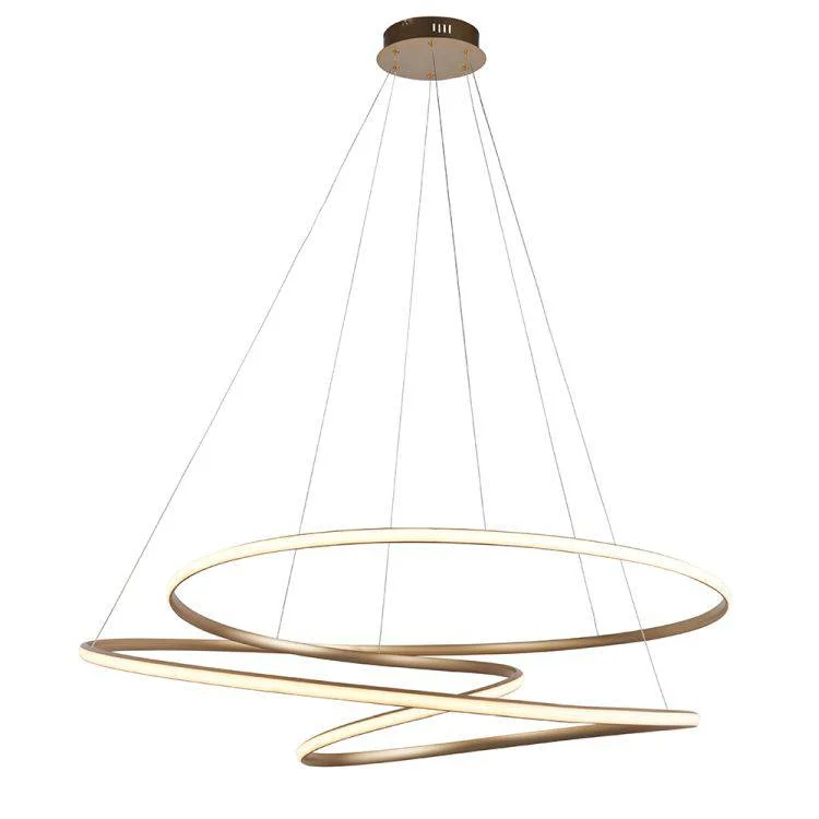 Chandeliers with Candle - Style Bulbs for a Classic AestheticChandeliers with Candle - Style Bulbs for a Classic AestheticErne XL LED Pendant Ceiling Light Gold