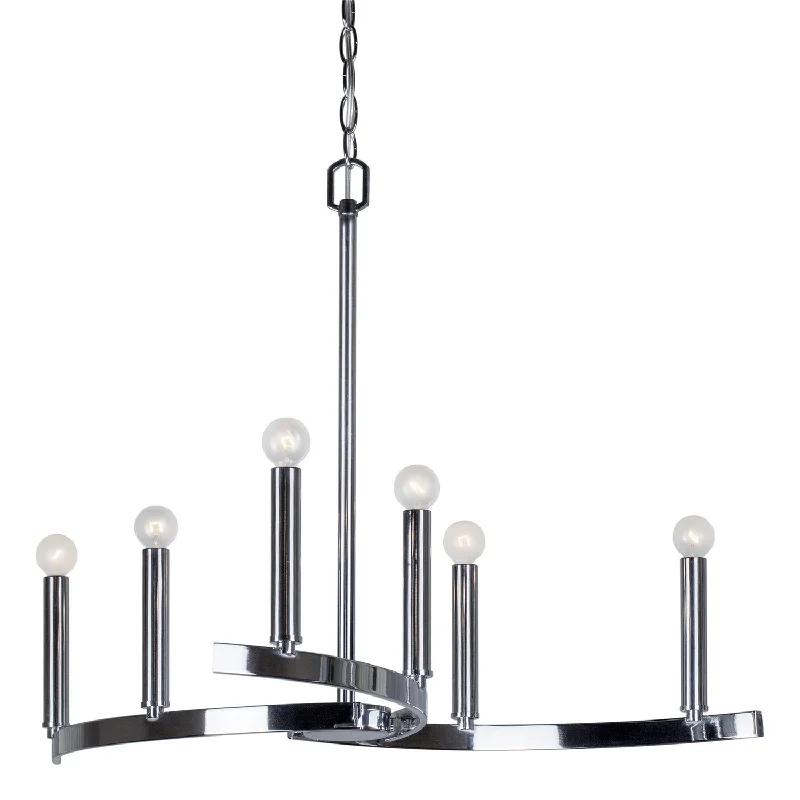 Chandeliers with Metal Frames in Black FinishChandeliers with Metal Frames in Black FinishForte 7075-06-05 Chandelier Light - Chrome Chandeliers with Metal Frames in Black FinishChandeliers with Metal Frames in Black FinishForte 7075-06-05 Chandelier Light - Chrome