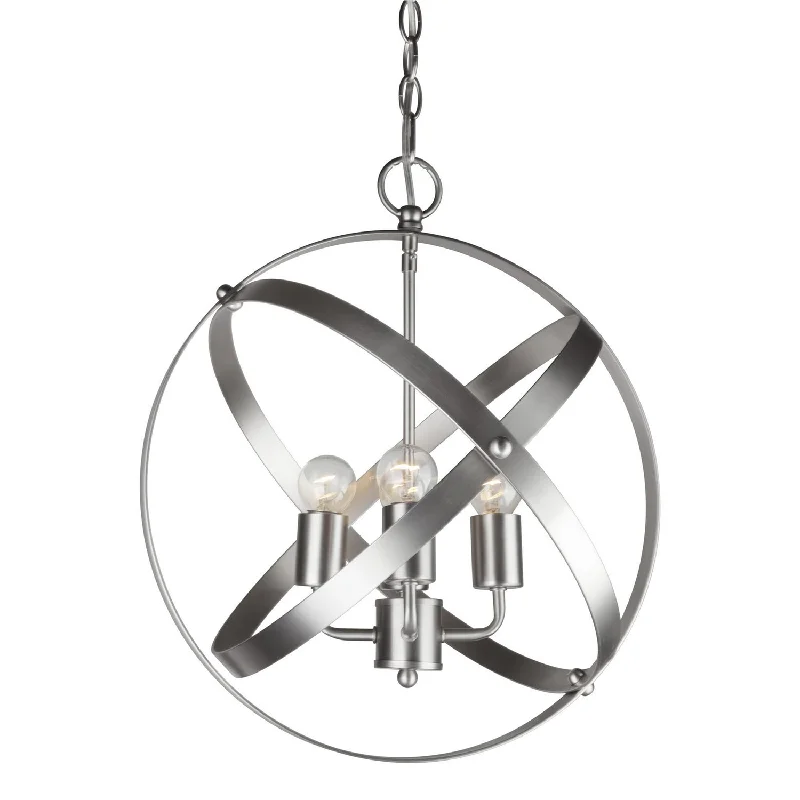 Small Chandeliers for Compact RoomsSmall Chandeliers for Compact RoomsForte 7094-04-55 Chandelier Light - Brushed Nickel
